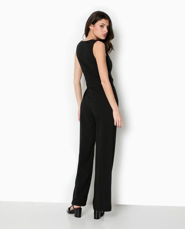 Black Tuxedo with Waistcoat Effect