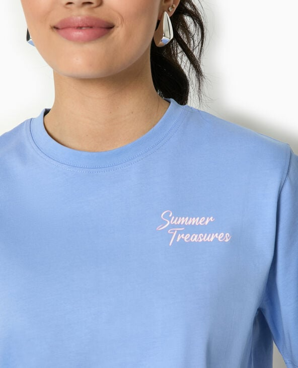Oversized T-Shirt with Front and Back Print